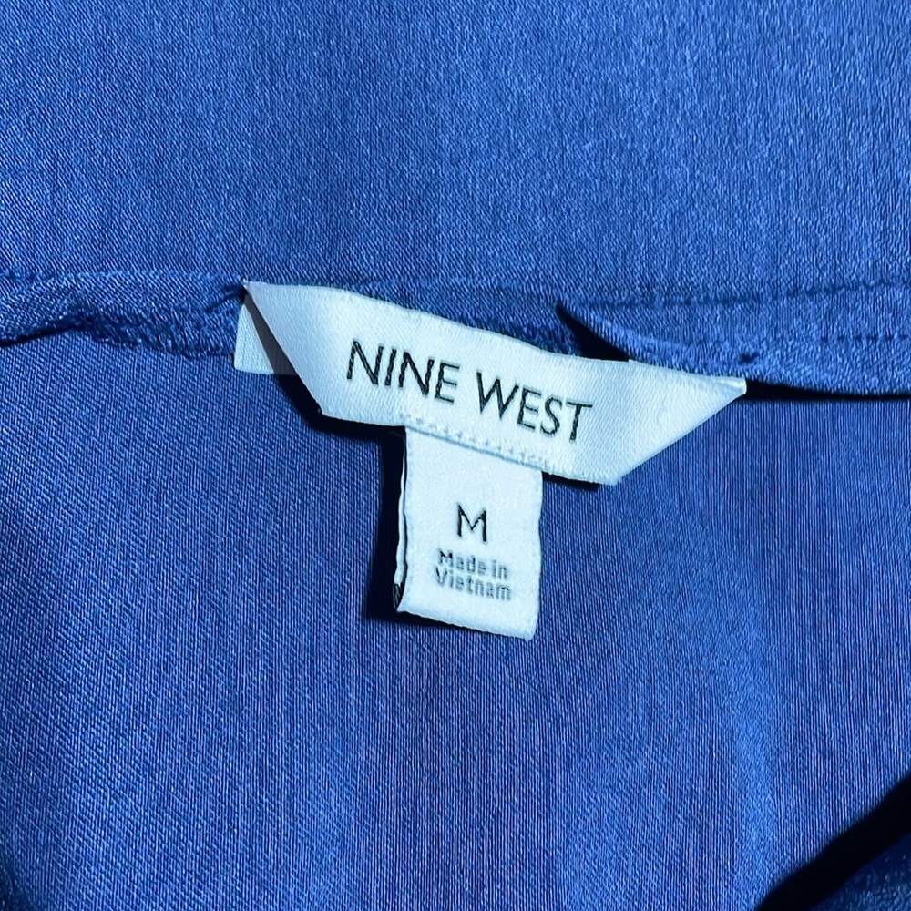 #0072 Nine West Cobalt Blue Snap Front MIDI Great Condition-M - Picture 4 of 8